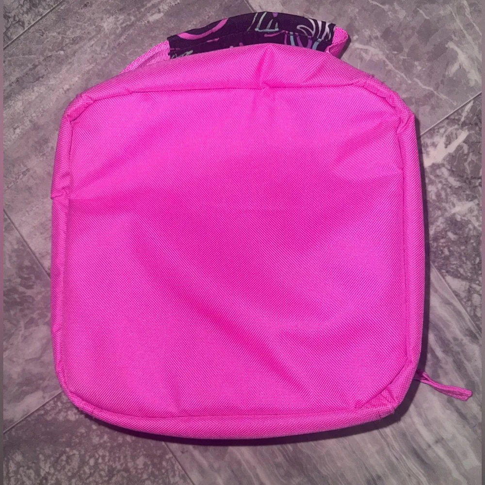 The Children’s Place Girls Lunch Bag Black Pink Neon Unicorn Doodle Print